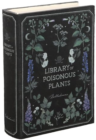 Something Different Wholesale Library of Poisonous Plants Book Shaped Storage Box – Gothic Design – Durable MDF Construction – Ideal for Jewellery & Trinkets – Ideal for Botanical & Gothic Lovers
