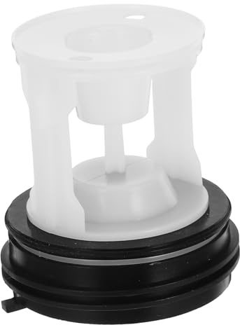 Washing Machine Drain Pump Seal Plug 2 Hole Black Abs | Integrated Filter Mesh, Universal Fit for Sewer Pipe, Leakproof Design for Laundry Room Plumbing