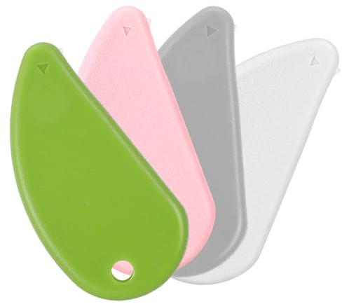 ElevateTech 4Pcs Box Cutter Cardboard Cutter White Pink Green Gray