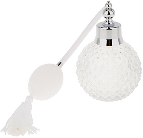 OUOULAJY Botella de perfume de cristal vintage, atomizador transparente, recargable, regalo