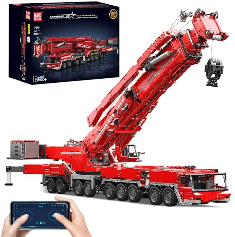 Mould King 17008 Technic Camion de grue, avec modèle chenillé télécommandé, moteurs, jouet de camion aérien haute performance pour adultes (8506+ pièces)