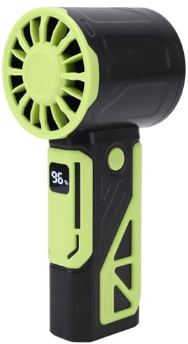 SUNGOOYUE Potente Mini Ventilador de Mano Recargable a Través de USB, Pequeño Ventilador Personal Silencioso para Uso en Interiores y Exteriores (GREEN)