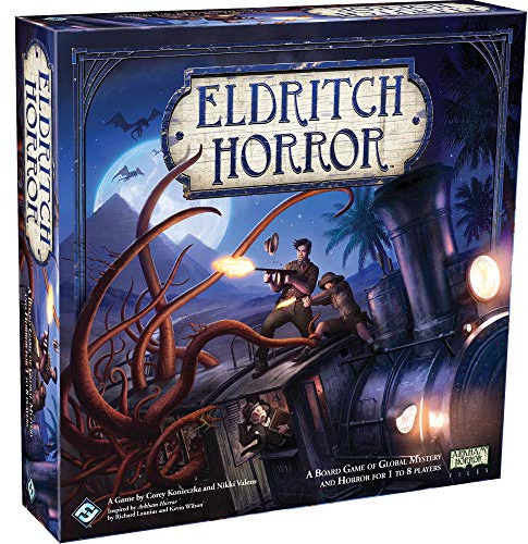Asmodee Eldritch Horror Board Game - A World-Spanning Cooperative Adventure in Terror, Mystery Game for Adults, Ages 14+, 1-8 Players, 2-4 Hour Playtime