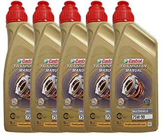 5 l 5 liter Castrol manuell växellådsolja Transmax MANUAL MULTIVEHICLE 75W-90 API GL-4
