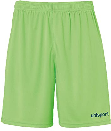 uhlsport unisex barn byxor center basic shorts utan inre lip Flash Grün/Petrol 128