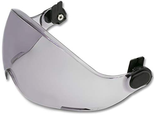 JORESTECH Sliding Retractable Integral Visor Shield for Helmet Mounted Eye Protection PPE (Smoke)