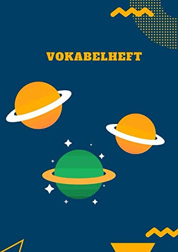 Vokabelheft: liniert mit Mittelstrich A4 80 Seiten