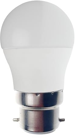 Velamp lampadina LED forma a sfera (P45) - Copertura opale - Attacco a baionetta (B22) Francia - Potenza 6W Equivalenti 42W - Luminosità 490ln - Temperatura colore 3000K (luce calda)