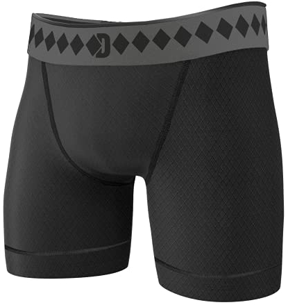 Diamond MMA Kompressions-Shorts mit integriertem Jock-Riemen, Schwarz, Schwarz, Klein