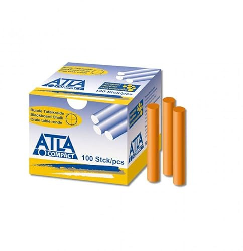 ATLA Compact Hartkreide rund – 100 Stück in der Farbe Orange | Wiemann Lehrmittel
