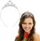 WLLHYF Silber Prinzessin Krone Kristall Schärpe Tiara Strass Stirnband Haarschmuck für Geburtstag Weihnachten Dekoration Frauen Mädchen Braut Hochzeit Haarbänder Schmuck (Silber)