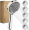 GAOZHI Duschkopf Wassersparend |Shower head| Duschbrause mit 5 Strahlarten Antikalk-Funktion Chrom Sparduschkop Turbogeladenes Design, Handbrause Duschbrause Relaxation für Baden
