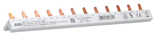 ABB PSX3/24N FlexLine Phasenschiene 3P+N 10qmm 24 Pins 12 TE | Sammelschiene FlexLine Push-in-Klemmen 24 Kontakte 63 A Nennstrom 3-polig mit Neutralleiter DIN-Schienen 2CDL230180R1024