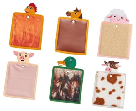 Luwecf 6 Pezzi Tappetini Sensoriali Pannelli Tattili da Parete per Bambini in età Prescolare