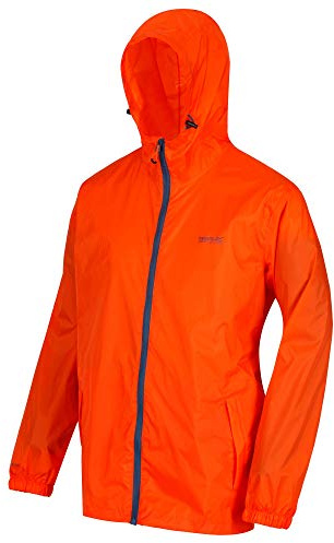 Regatta Pack-it III Waterproof Jacket Mens - pac a mac - raincoat – hiking, running, cycling, travel, golf zip lightweight windproof rain jacket men - packable