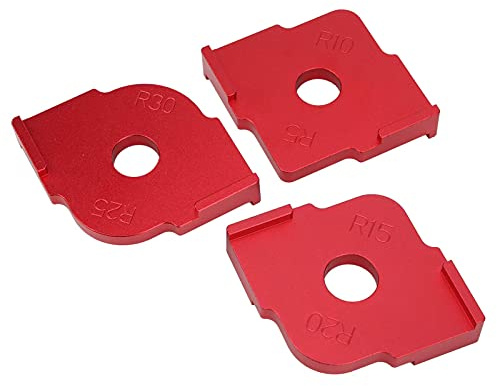 Fafeicy 3 Teilige Radius Jig Router Vorlagen Oberfräse Schablone Halbrunde Ecke Radius Quick Ecken Jig Fräser Halbkreis Positionierungsvorlage Holzbearbeitung Locator