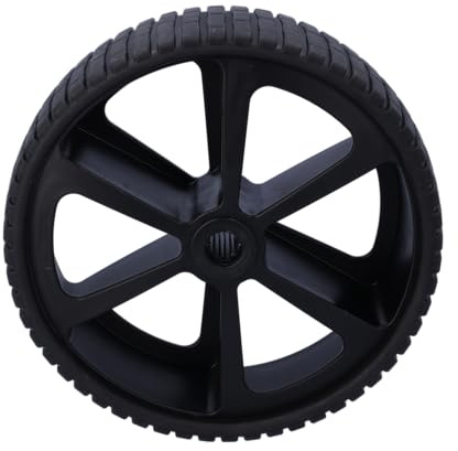 Pannensicheres Rad 260 mm Thermoplastischer Gummi Sackkarre Ersatzrad Slipwagen, Rollenlagerbohrung 20mm (W7/2/260/75/20/PPS/TPRS/L/55-Shore), Schwarze Felge, schwarzer Gummi, Tragkraft 150Kg.