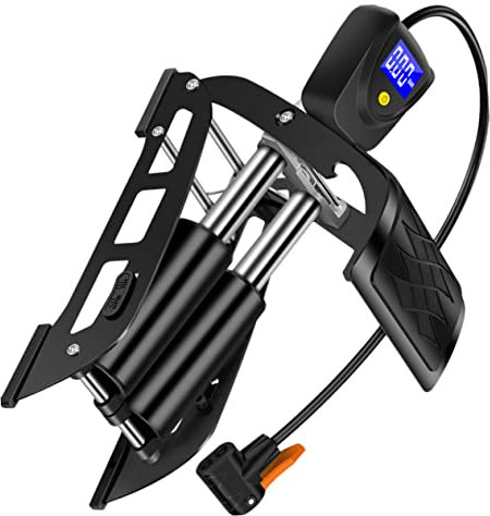 BCOATH Mini Tragbare Fußpedal-luftpumpe Mit Digitalanzeige Für Fahrrad Elektroauto Motorrad Auto Basketball Fußball Aufblasbare Gegenstände Langlebig