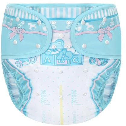 LittleForBig Washable Adjustable Reusable Waterproof Cloth Adult Diaper Wrap Cover One Size - Potty Pants