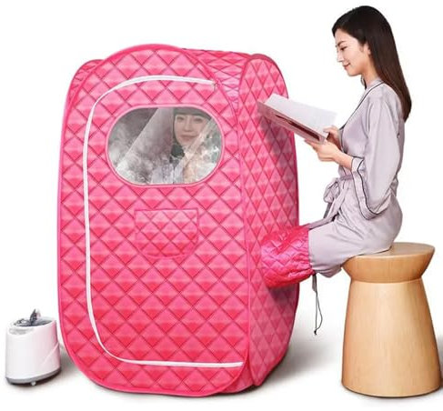Tenda Sauna Portatile Domestica, Sauna a Vapore Personale, Box Sauna Pentagono Misuratore di Vapore ad Alta Potenza, Telecomando Senza Fili, Bagno Turco Sauna Interno/Esterno, Rilassati Ovunque, per L