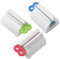 3 Pcs Plastic Rolling Tube Toothpaste Dispenser,Toothpaste Tube Squeezer,Rotate Toothpaste Seat Holder Stand,Toothpaste Squeezer,Rolling Tube Toothpaste Squeezer for Saves Toothpaste and Creams