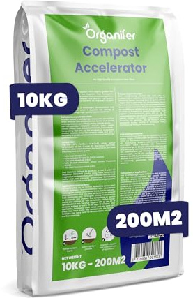 Acceleratore Di Compost - 10 Kg Per 50-200 M2/10 M3- Per Rifiuti Di Giardino E Cucina - Compost Ricco Di Humus E Inodore, Migliora La Vita Del Terreno - Guano Organico - Organifer