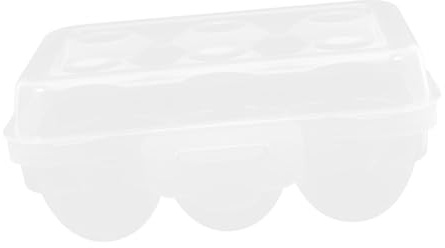 Operitacx Caja De Huevos Anticolisión Transparente Organizador De Huevos Para Refrigerador Reutilizable Caja De Almacenamiento Para Camping Portátil