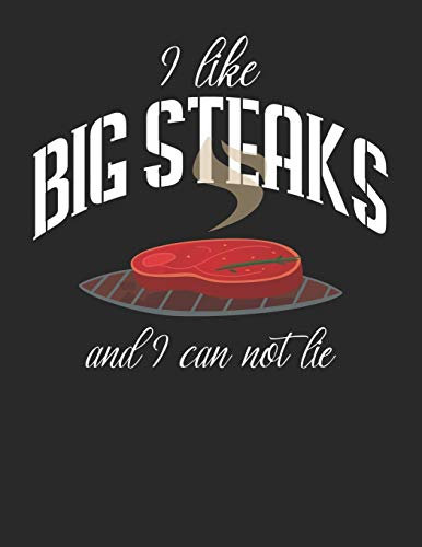 Mein Grillbuch: ♦ deine eigenen Grillrezepte auf einen Blick ♦ Vorausgefülltes Grillprotokoll für deine eigenen Rezepte und Fleisch-Kreationen ♦ ... A4+ Format ♦ Motiv: I like big steaks 7