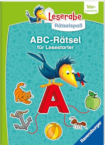 Ravensburger Leserabe Rätselspaß - Abc-Rätsel für Lesestarter - Vor-Lesestufe, Rätselbuch ab 5 Jahre