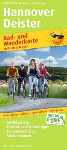 Publicpress Rad- und Wanderkarte Hannover, Deister 1:50.000: Rad- und Wanderkarte mit Ausflugszielen, Einkehr- & Freizeittipps, wetterfest, reißfest, ... 1:50000 (Rad- und Wanderkarte: RuWK)