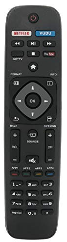 NH500UP Replace Remote fit for Philips TV 50PFL5601/F7 65PFL5602/F7 55PFL5602/F7 50PFL5602/F7 43PFL5602/F7 32PFL4902/F7 40PFL4901/F7 43PFL4901/F7 50PFL4901/F7 55PFL6902/F7 43PFL4902/F7 65PFL6902/F7