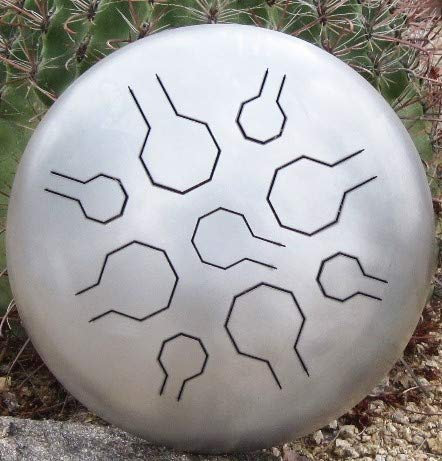 Unlackiert Edelstahl Tongue Drum/Handpan - VibeDrum Basic – 18 Notes - 2 scales - Tuned