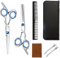 7 Pcs Kit De Tijeras Peluqueria Profesional Tijeras De Peluquería Tijeras Para El Cabello Barbero Acero Inoxidable Fundas Salón Tijeras De Entresacar Perfectas Para Hombre Y Mujer Niño Canina Casa