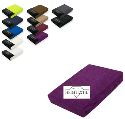 Sábana bajera de rizo ajustable, marca premium, 200 x 220 cm, color lila