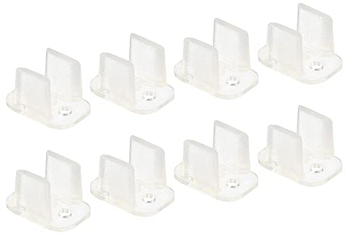 sourcing map 40 Stück LED Neon Montageclips Befestigungsklemmen Halter für 6mm Silikon LED-Lichtstreifenclips LED Neon Flexstreifenbeleuchtung