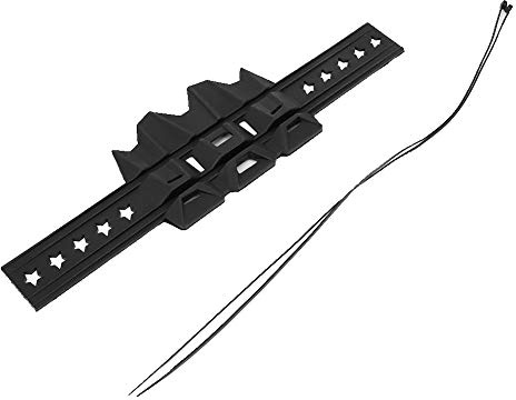 TKSE Auspuffrohrschutz, Universal Silikon Motorrad Auspuff Hitzeschild Rohrschutz Abdeckungsschutz(Schwarz)
