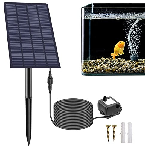 Aire oxígeno Solar - circulación Agua para aireador Piscina - Aireador Estanque con energía Solar para Exteriores, para acuarios, estanques, peceras, jardinería