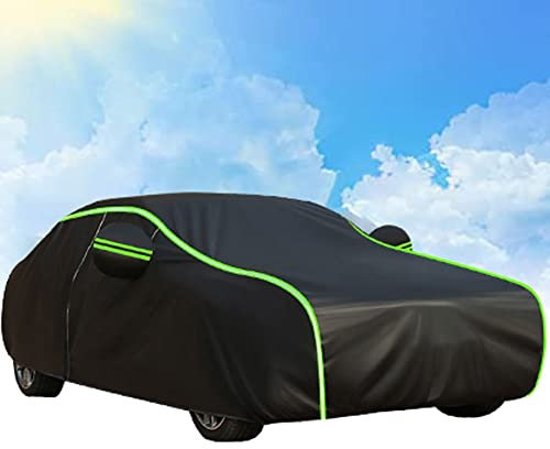 UPIKIT Autoabdeckung für Peugeot 307 Kombi 2002-2009, Uv-Schutz, Wasserdicht, Kratzfest, Strapazierf Gefüttert, Atmungsaktive Baumwolle(Color:BG,Size:with Cotton)