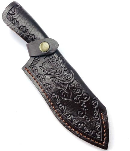 Pu Leather Knife Sheath Knives Leather Holder Sheaths Scabbard Pouch Bag for Leisure and Kitchen Edc Camping Outdoor Tool