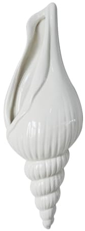 3D-wandvase aus Keramik in Weiß, Kreative Muschel Form