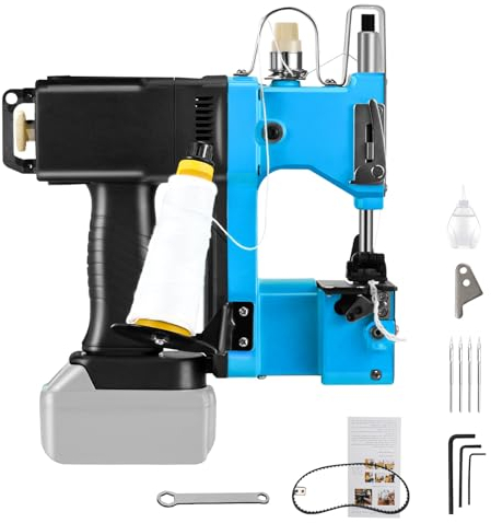 Tragbare Nähmaschine Akku Nähmaschine für Makita 18V Akku, Elektrisch Sacknähmaschine Tragbares Beutelverschließmaschine Abdichtmaschine für Gewebesack Papiersack Sandsack Jutesack Getreidesack