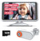 LUCKVIEW Baby Car Camera with Video Recording TF Card, 5.2'' 1080P Baby Car Monitor with Night Vision, 3X Zoom, 360° Rotation for Rear Facing Seats, Secure Wired Connection (BM3)