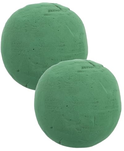 CORHAD 2Stücke Sphere Floral Foams Rundes Blumenschaum für DIY Blumenarrangements Wasserabsorbierender Steckschaum für Frische Blumen für Hochzeits Partydekoration