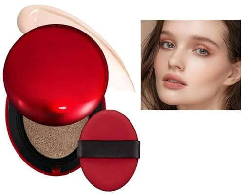 Super Fit Cushion Foundation Textura ligera, acabado semimate 72 horas de duración Cobertura modulable. resistente al agua,transparente Red+Shell+Air se centra en mantener una gran cobertura ﻿