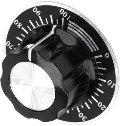 Potentiometer-Bedienknopf, MF A03 Potentiometer-Rändelknöpfe, Lautstärkereglerkappe, Digitales Zifferblatt, Skalenplatte, Drehknopf, Potentiometer-Bedienknöpfe