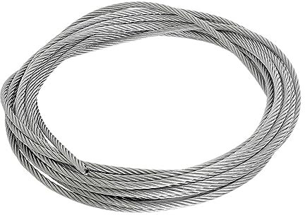 OZXJW 304 Edelstahl PVC-beschichtetes Drahtseil, Flexibles Kabel, Wäscheleine, 0,5/0,8/1/2/3/4/5/6/7/8 mm, weiches Kabel, transparentes Drahtseil(10 Meter,Diameter 1.2mm)