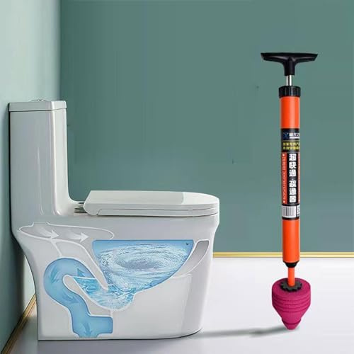Ahuuen Toilet Unblocker | Toilet Plunger | Toilet Drain Unblocker | Air Drain Clog Remover With Ergonomic Handle | Toilet Plungers Sink Plunger For Unblocking | For Cleaning Sink, Kitchen
