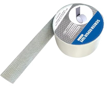 Rrlihjgu Nastro Riparazione Zanzariere - Adesivo Forte Impermeabile e Resistente Agli Agenti Atmosferici,Adesivo Impermeabile Resistente per Chiusura Danni in Fibra di per Casa e Camera da