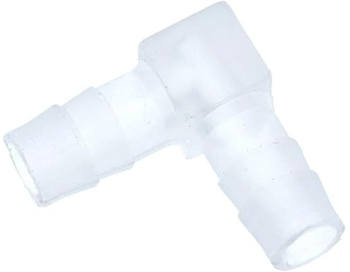 YKMYXZ， Raccord de tuyau en plastique type L, coude cannelé, 8/12/16 mm, for jardin(16mm)