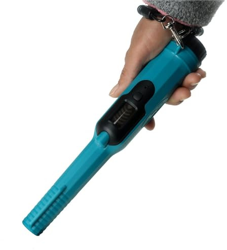 Détecteur d'or Souterrain, Détecteur de métaux dorés Portable et entièrement étanche, Lampe Torche IP68, détecteur de sécurité sous-Marin Super Pinpointer,pour la Chasse aux trésors souterrains(Blue)